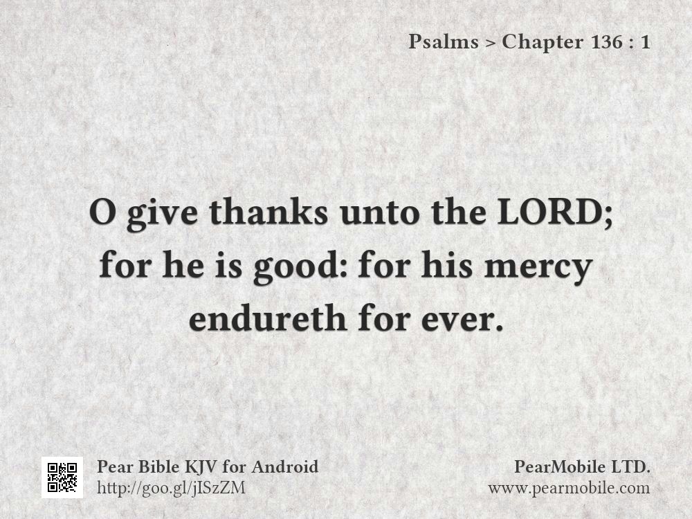 Psalms, Chapter 136:1